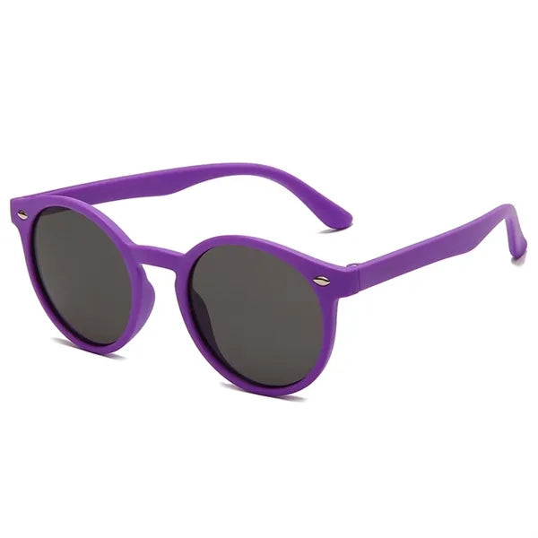 Round Polarized Uv400 Kids Sunglasses