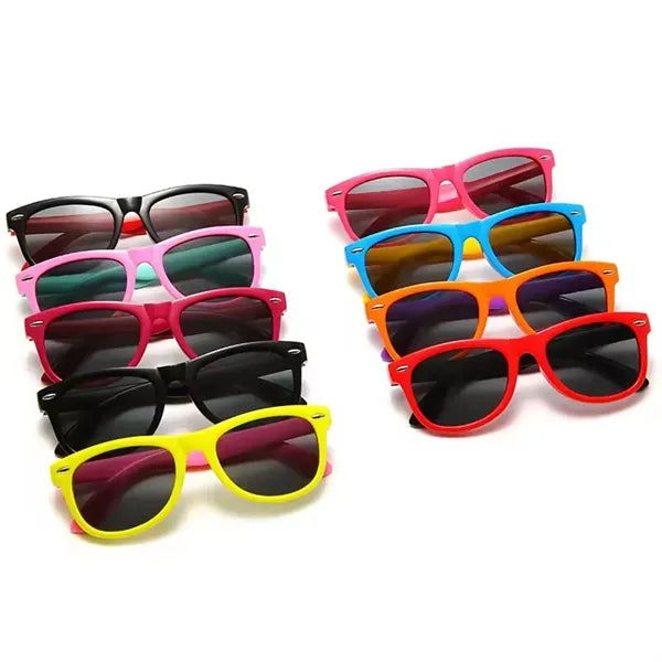 Two Color Child Square Frame Sunglasses