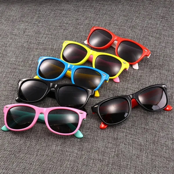Two Color Child Square Frame Sunglasses