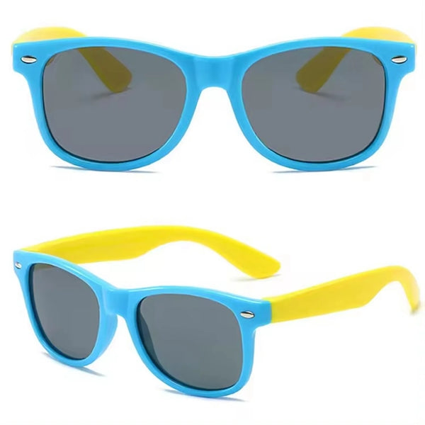 Two Color Child Square Frame Sunglasses