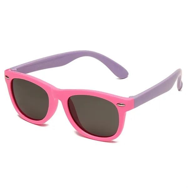 Two Color Child Square Frame Sunglasses