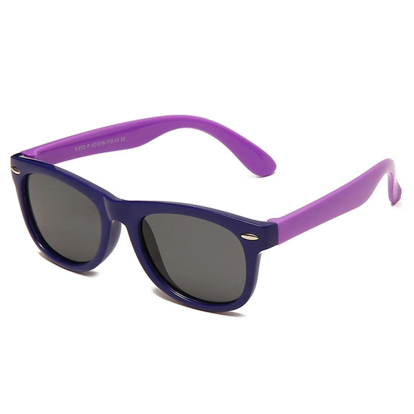 Two Color Child Square Frame Sunglasses