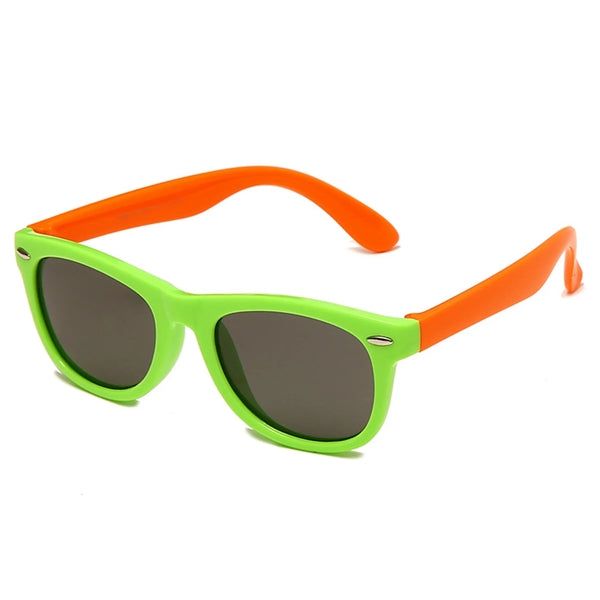 Two Color Child Square Frame Sunglasses