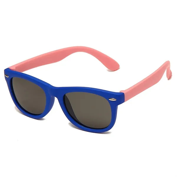 Two Color Child Square Frame Sunglasses