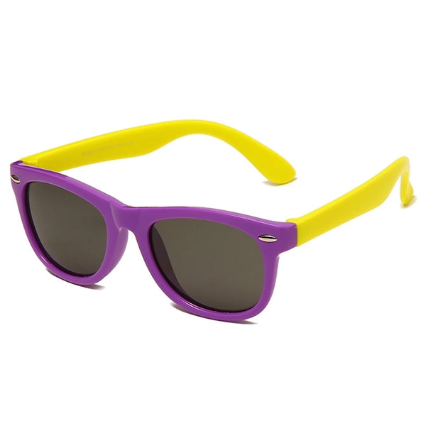 Two Color Child Square Frame Sunglasses