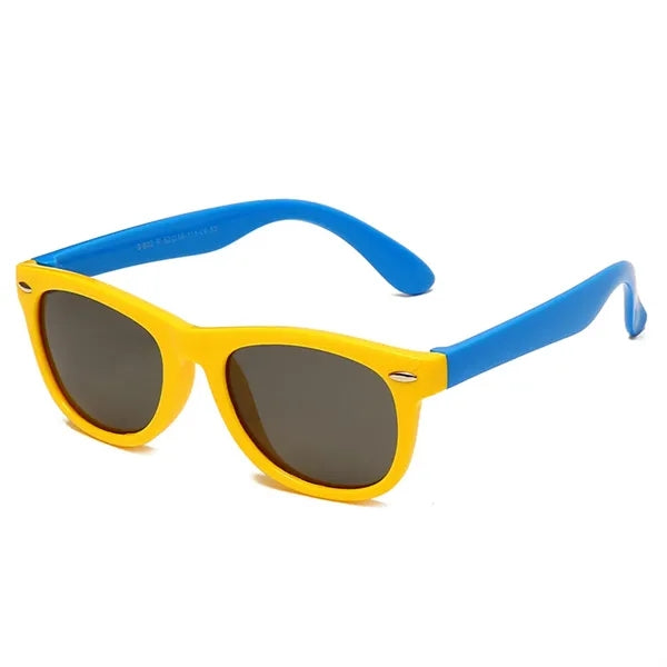 Two Color Child Square Frame Sunglasses