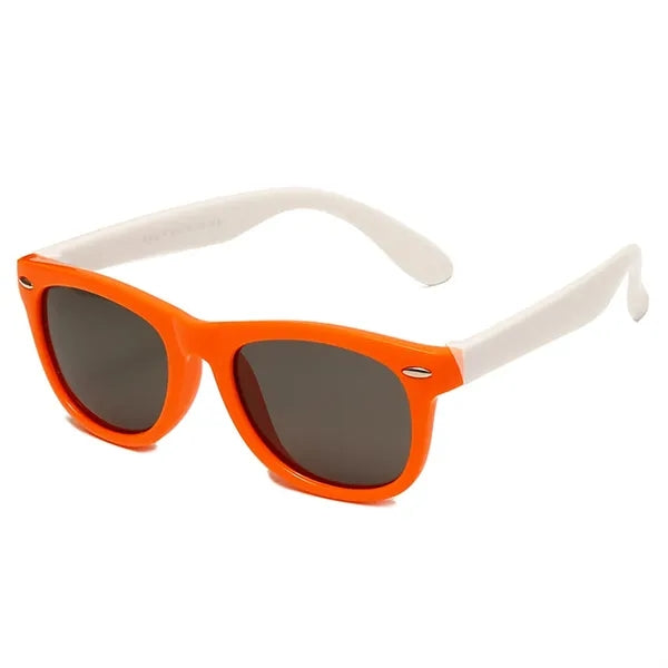 Two Color Child Square Frame Sunglasses