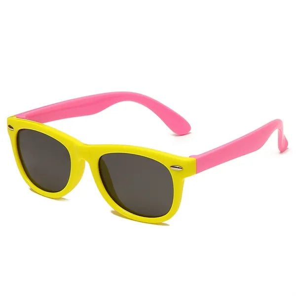 Two Color Child Square Frame Sunglasses