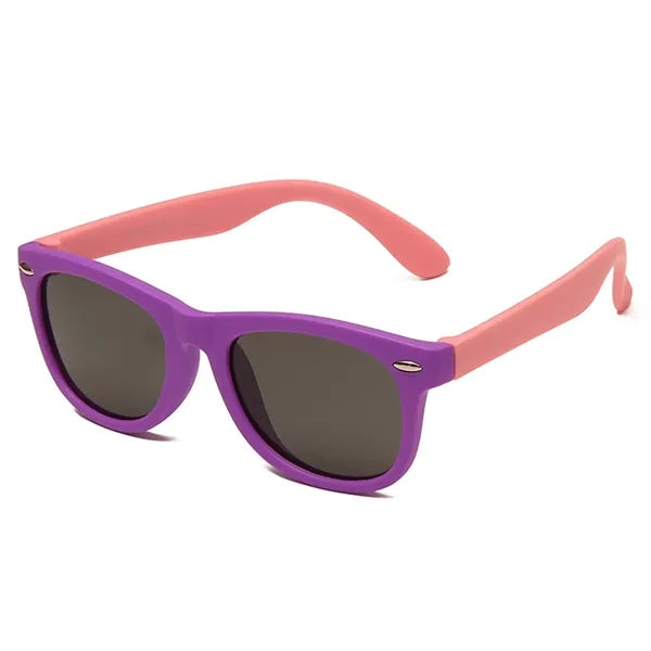 Two Color Child Square Frame Sunglasses
