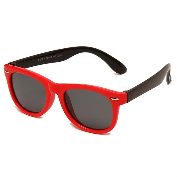Two Color Child Square Frame Sunglasses