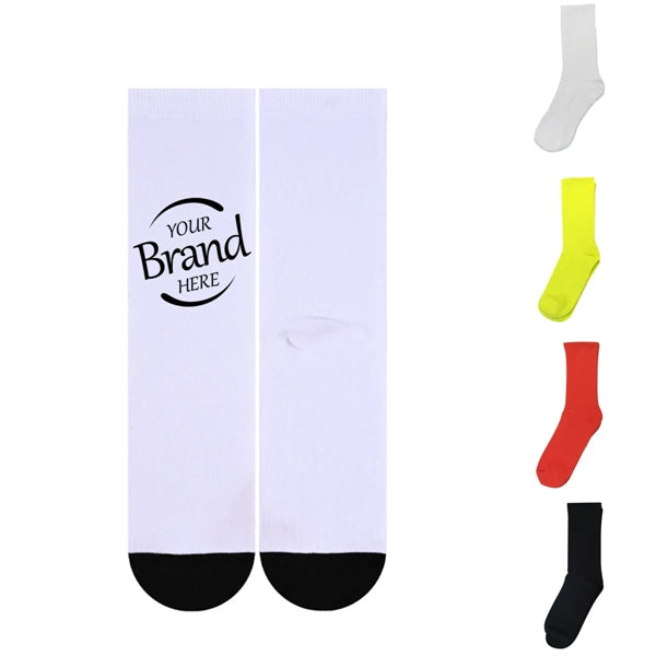 Cotton Knit Crew Socks