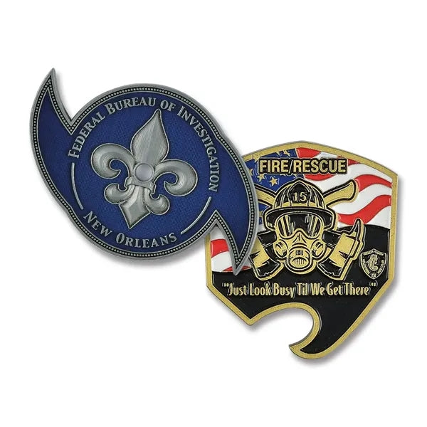 1 3/4" Custom Challenge Coin Double Sided Cast Zinc Alloy