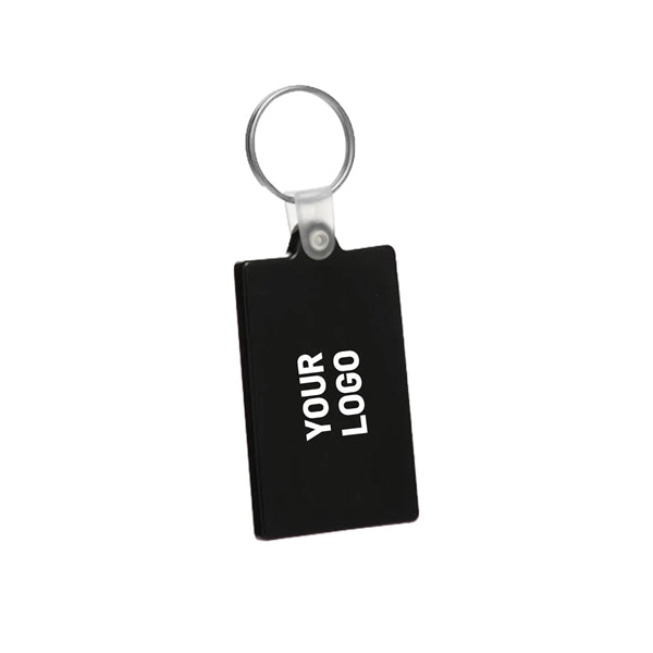 Rectangle Soft Plastic Keychain