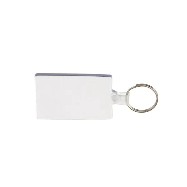 Rectangle Soft Plastic Keychain