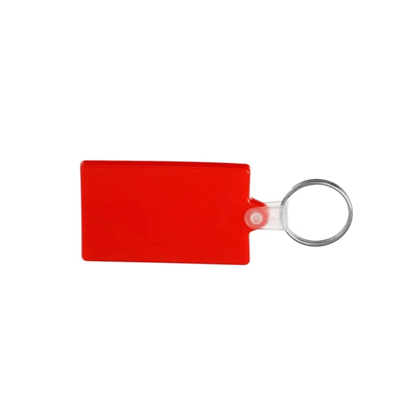 Rectangle Soft Plastic Keychain