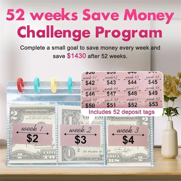 52 Week Money Saving Challenge Binder