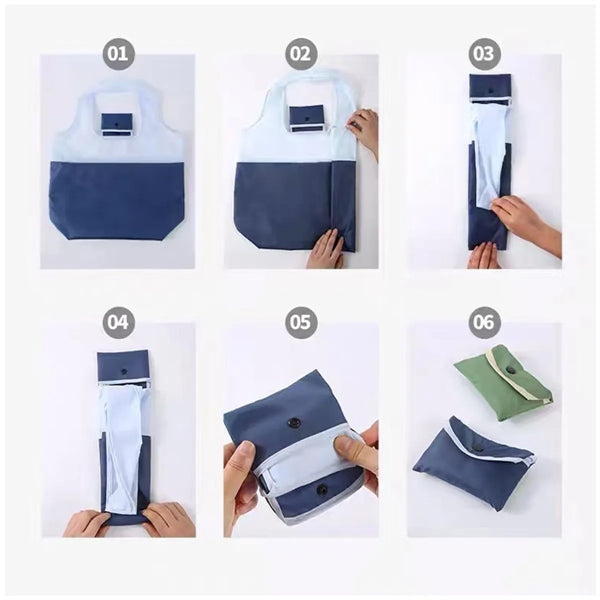 Fold To Go Tote Grocery Shopping Bag