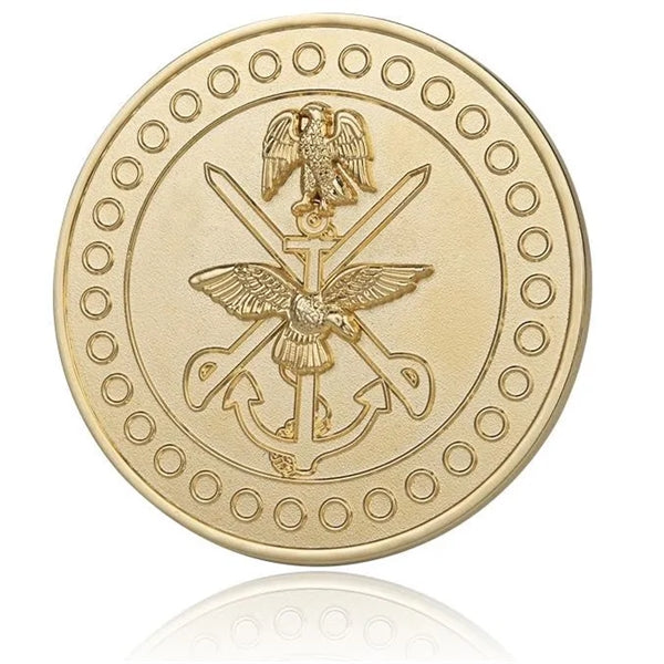 1.75" Custom Shape Die Struck Challenge Coin (No Color)