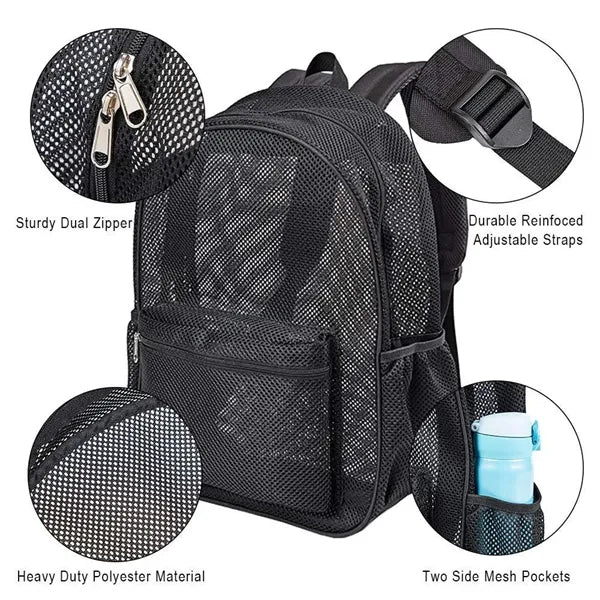 Heavy Duty Mesh Backpack