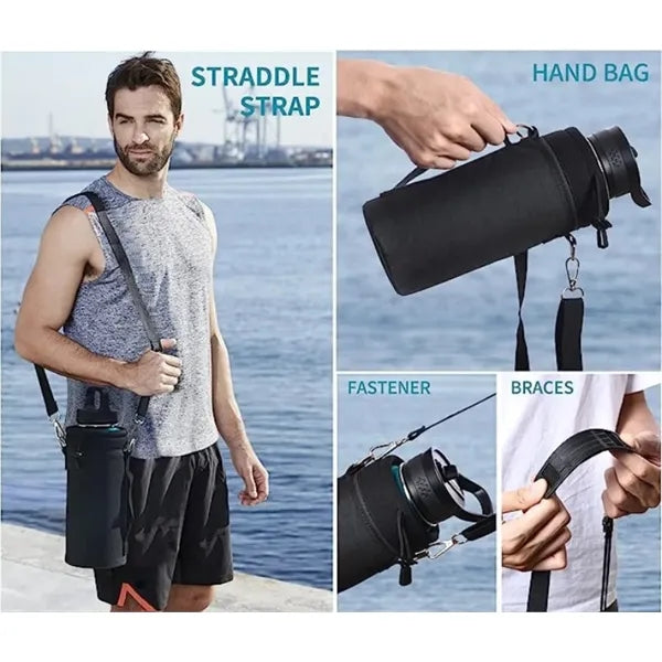 304 Stainless Steel Metal Thermos Water Bottle With Sleeve