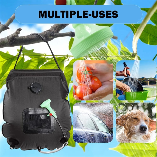 5 Gallon Solar Heated Camping Shower Bag