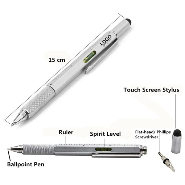 6 in 1 Tool with Ballpoint Pen