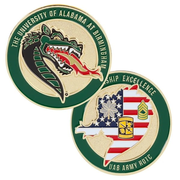 2" 4 Colors 2 Sided Zinc Challenge Coins
