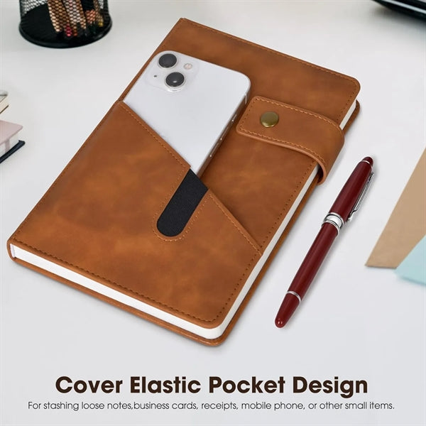 A5 Leather Hardcover Journal Notebooks Notepad For Writing