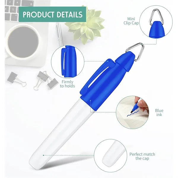 Permanent Markers with Golf Keychain Clip