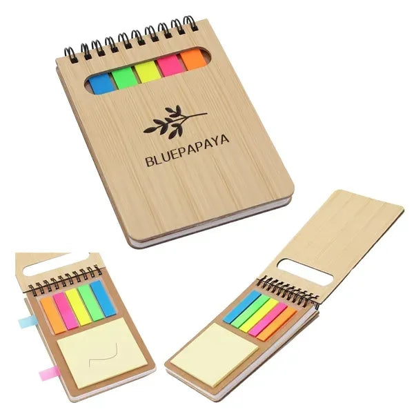 Eco-Friendly Pocket Notebook W/ Sticky Flags