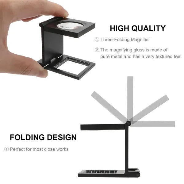 Three-Folding 10X Magnifying Glass