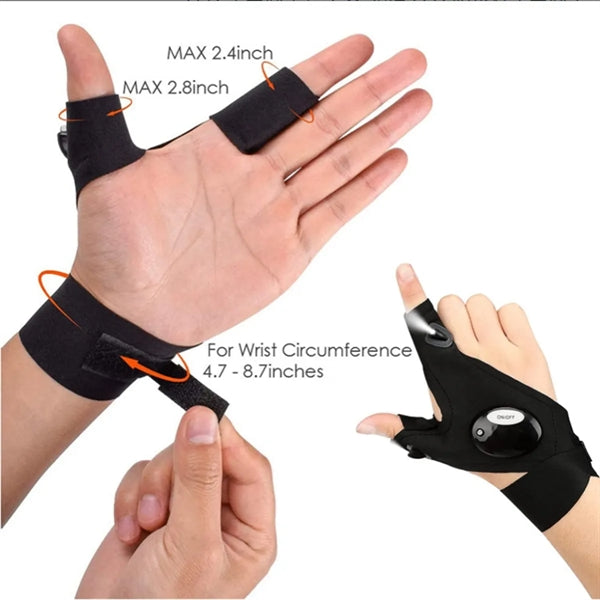 Flashlights Gloves With Color Box