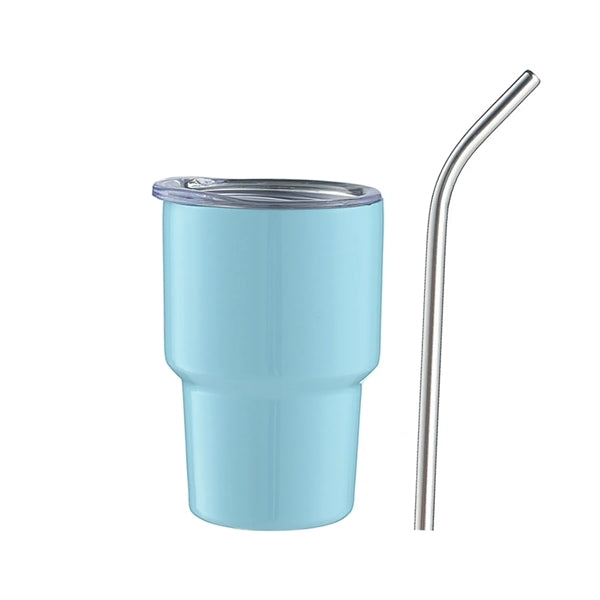 3 OZ Mini Travel Tumbler with Straw
