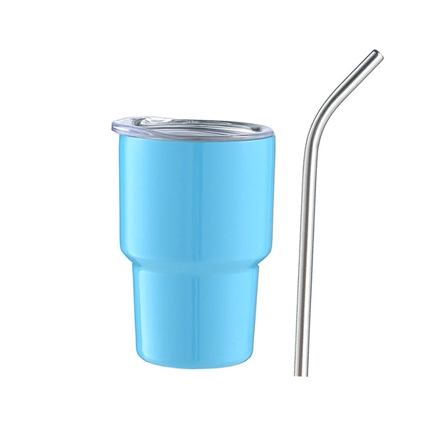 3 OZ Mini Travel Tumbler with Straw