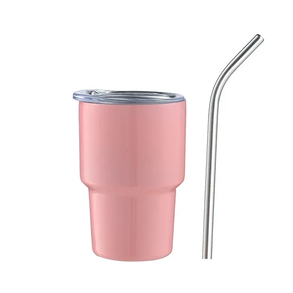 3 OZ Mini Travel Tumbler with Straw