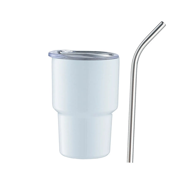 3 OZ Mini Travel Tumbler with Straw