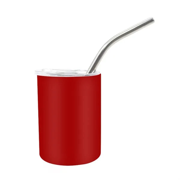 3 OZ Mini Shot Glass Tumber with Straw