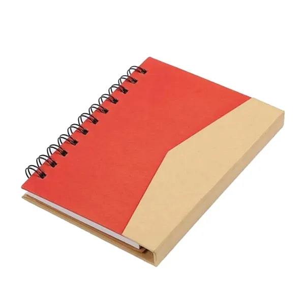Spiral-Bound Notebook W/ Ballpoint Pen & Sticky Notes