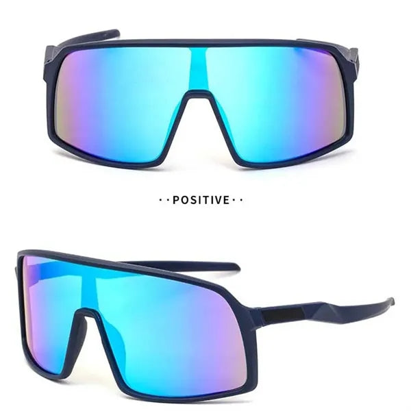 Oversized Mirrored Retro Reflective Sunglasses