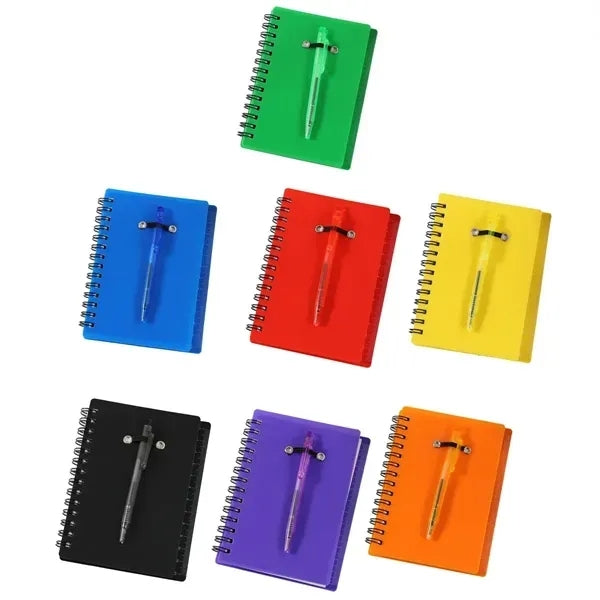 Portable Spiral Bound Notebook & Pen
