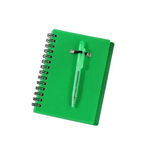 Portable Spiral Bound Notebook & Pen