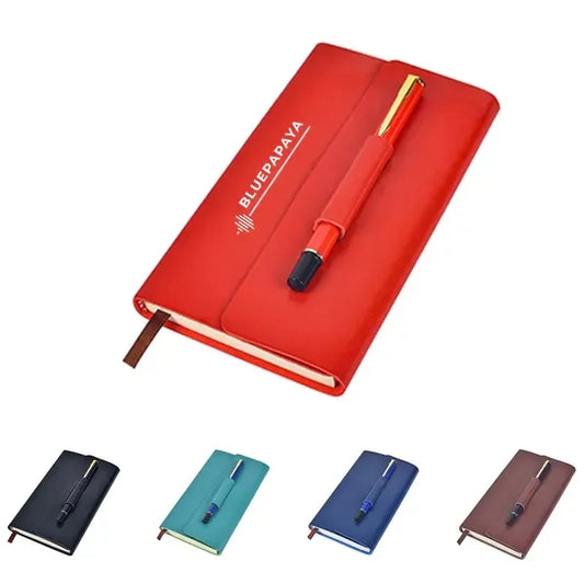 Notebook With Pen & Card Holder