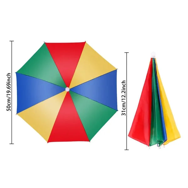 Rainbow Umbrella Hat