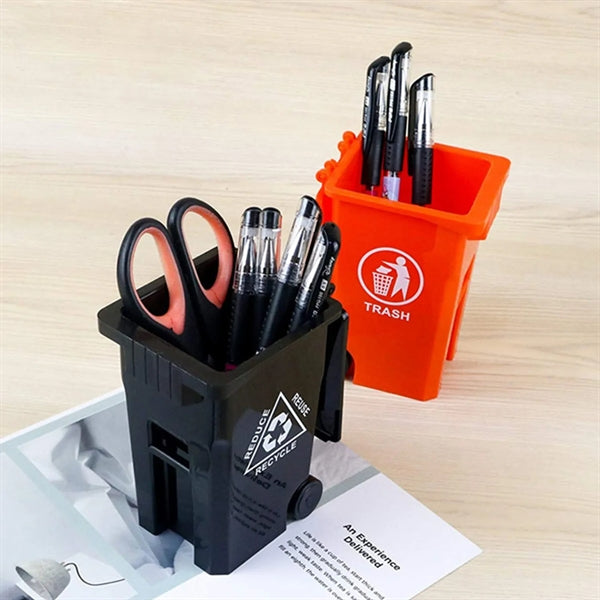 Plastic Mini Trash Can Type PP Pen Holder
