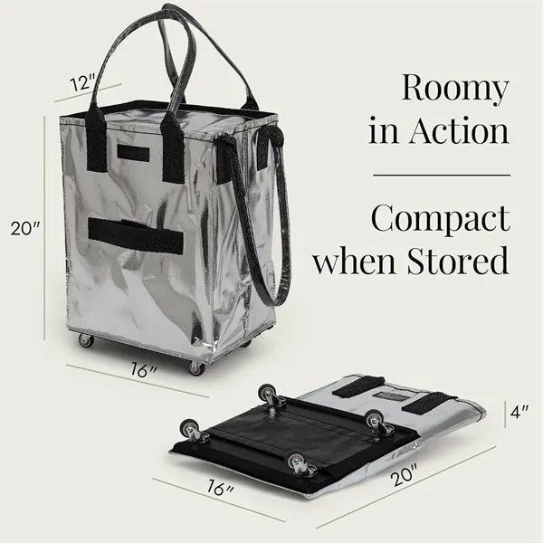 Shopping Tote Rolling Bag Grocery Trolley Customize