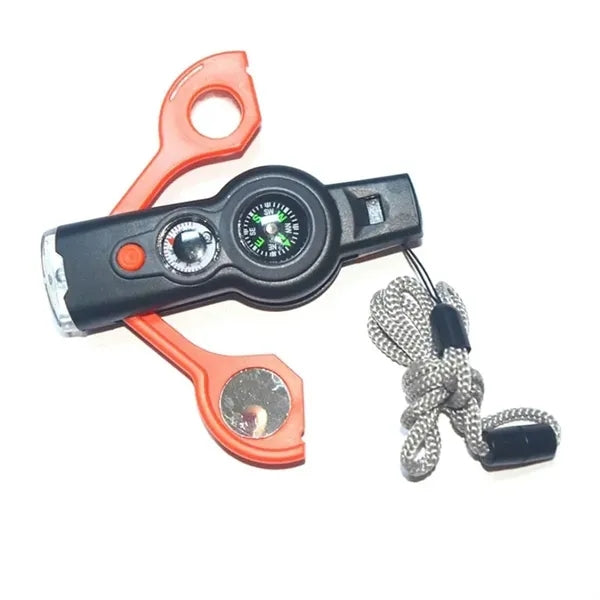 Emergency Survival Whistle with Lanyard 7in1 Multitool