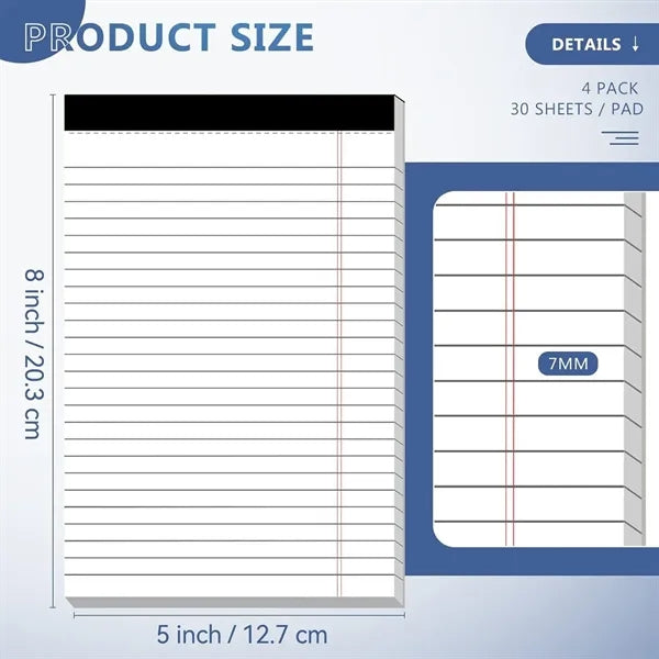 Ruled Lined Paper Pad