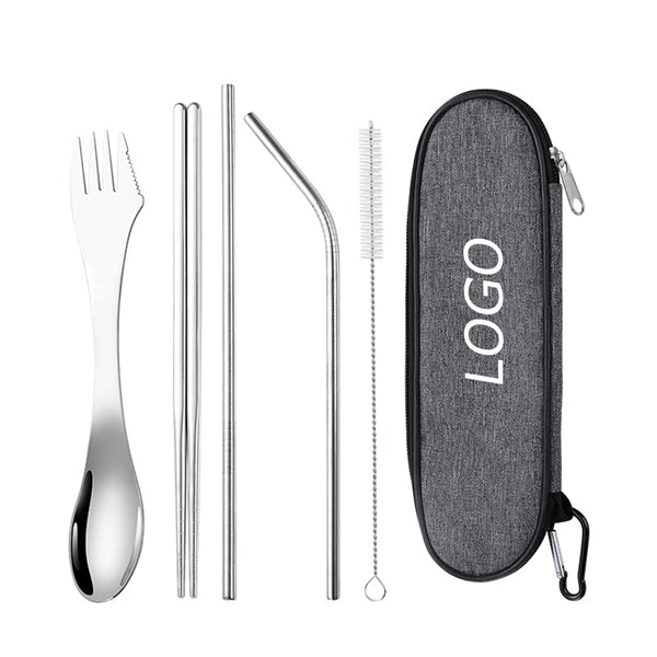 5 Pieces Stainless Steel Portable Cutlery