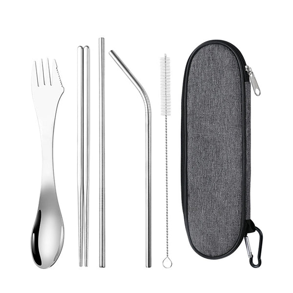 5 Pieces Stainless Steel Portable Cutlery