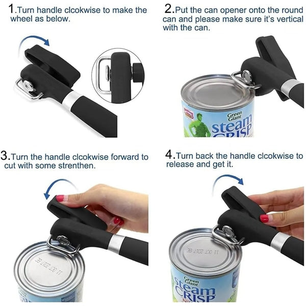 Safe LidLifter Manual Hand Held Can Opener Tin Cutter